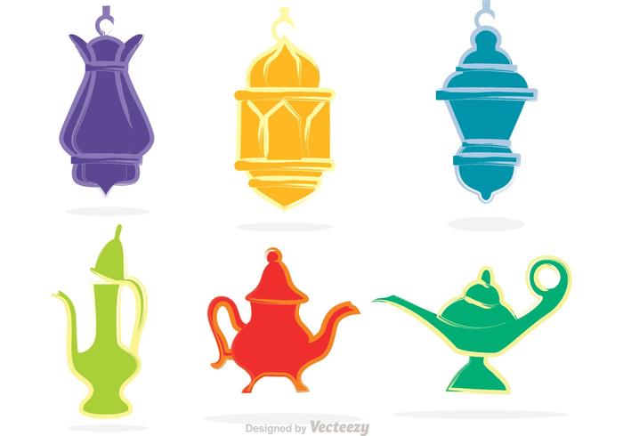 Magic Lamp And Lantern Vectors 700x490 Magic Lamp And Lantern Vectors