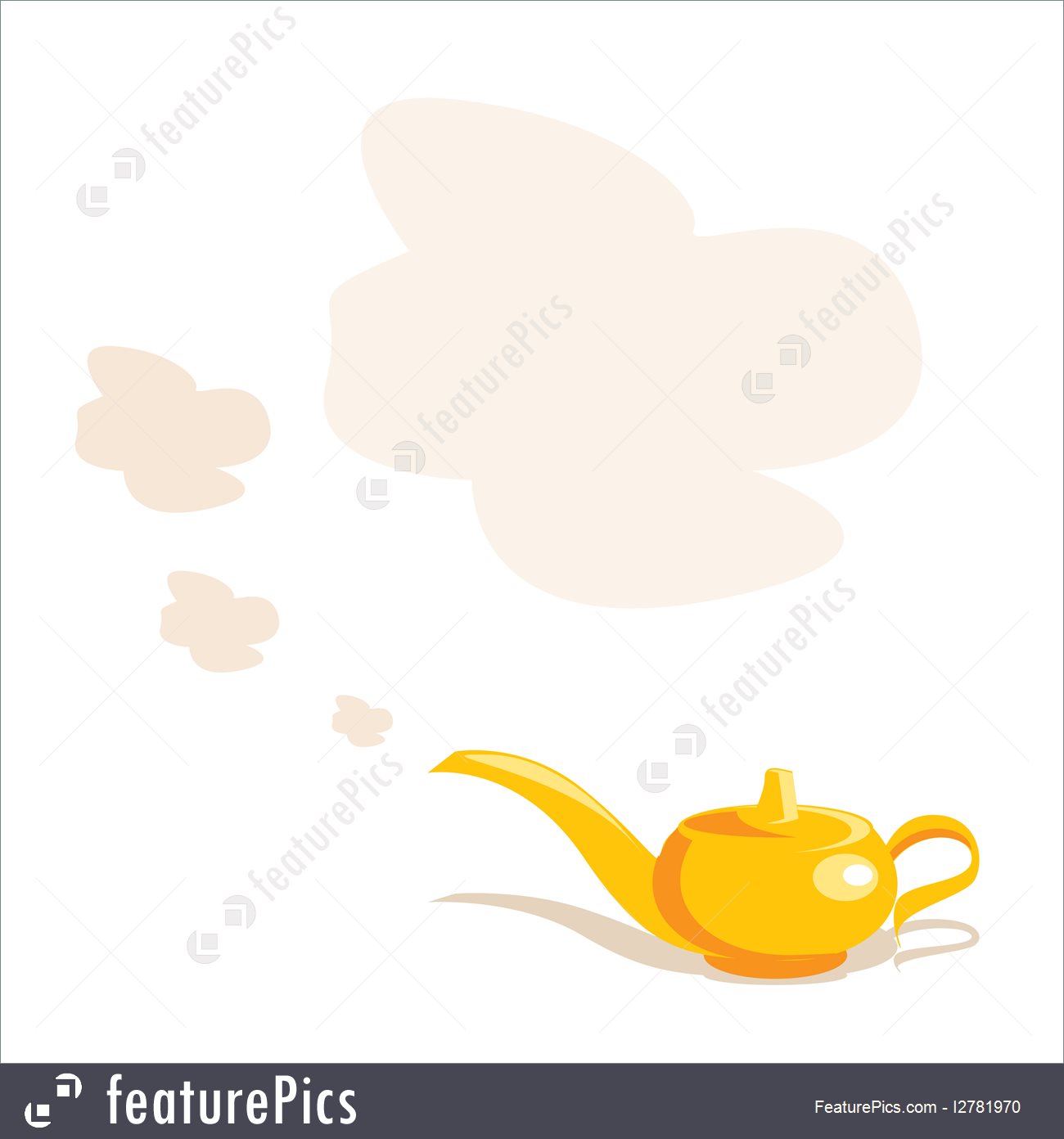 Magic Lamp Illustration 1300x1392 Magic Lamp Illustration