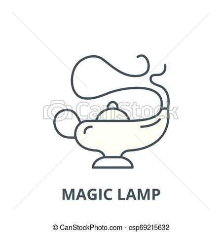 Magic Lamp Vector Line Icon, Linear Concept, Outline Sign, Symbol 450x470 Magic Lamp Vector Line Icon, Linear Concept, Outline Sign, Symbol
