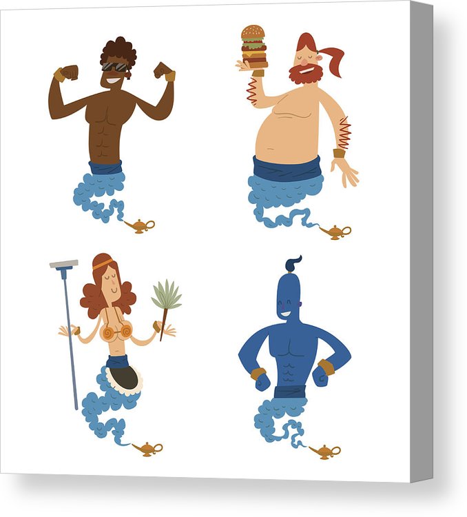 Cartoon Genie Character Magic Lamp Vector Illustration Treasure 678x750 Cartoon Genie Character Magic Lamp Vector Illustration Treasure