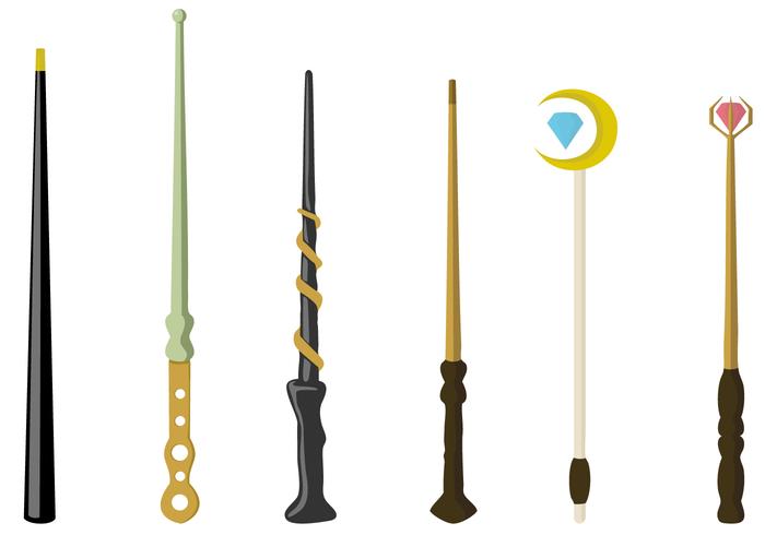 700x490 Magic Wand Vector Set Stock Images