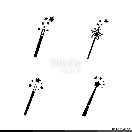 500x500 Magic Wand Icon Illustration Design Stock Image And Royalty Free