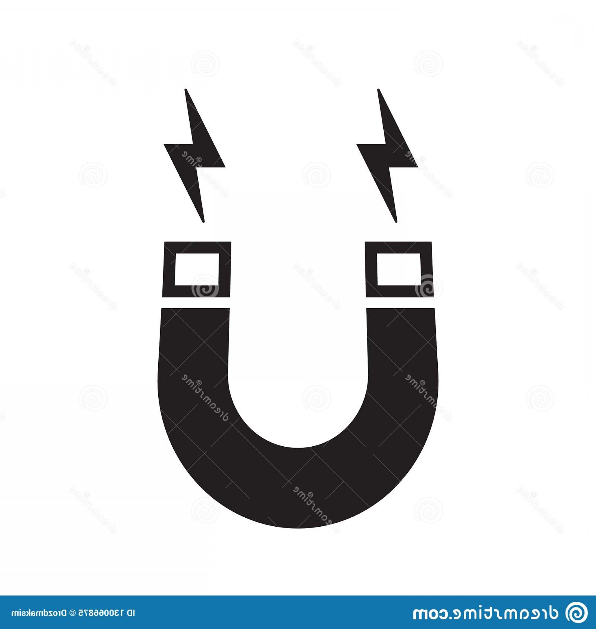 1920x2028 Magnet Vector Icon White Background Sign Attraction Illustration