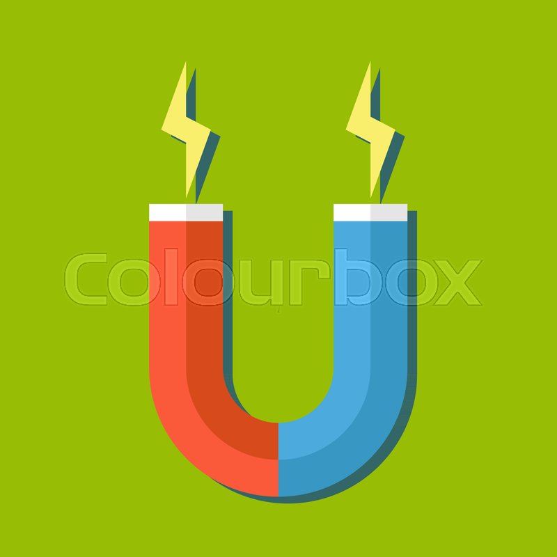 800x800 Flat Web Internet Icon Magnet Vector Stock Vector Colourbox