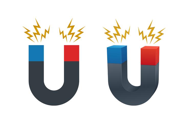 735x490 Magnet Vector Icons