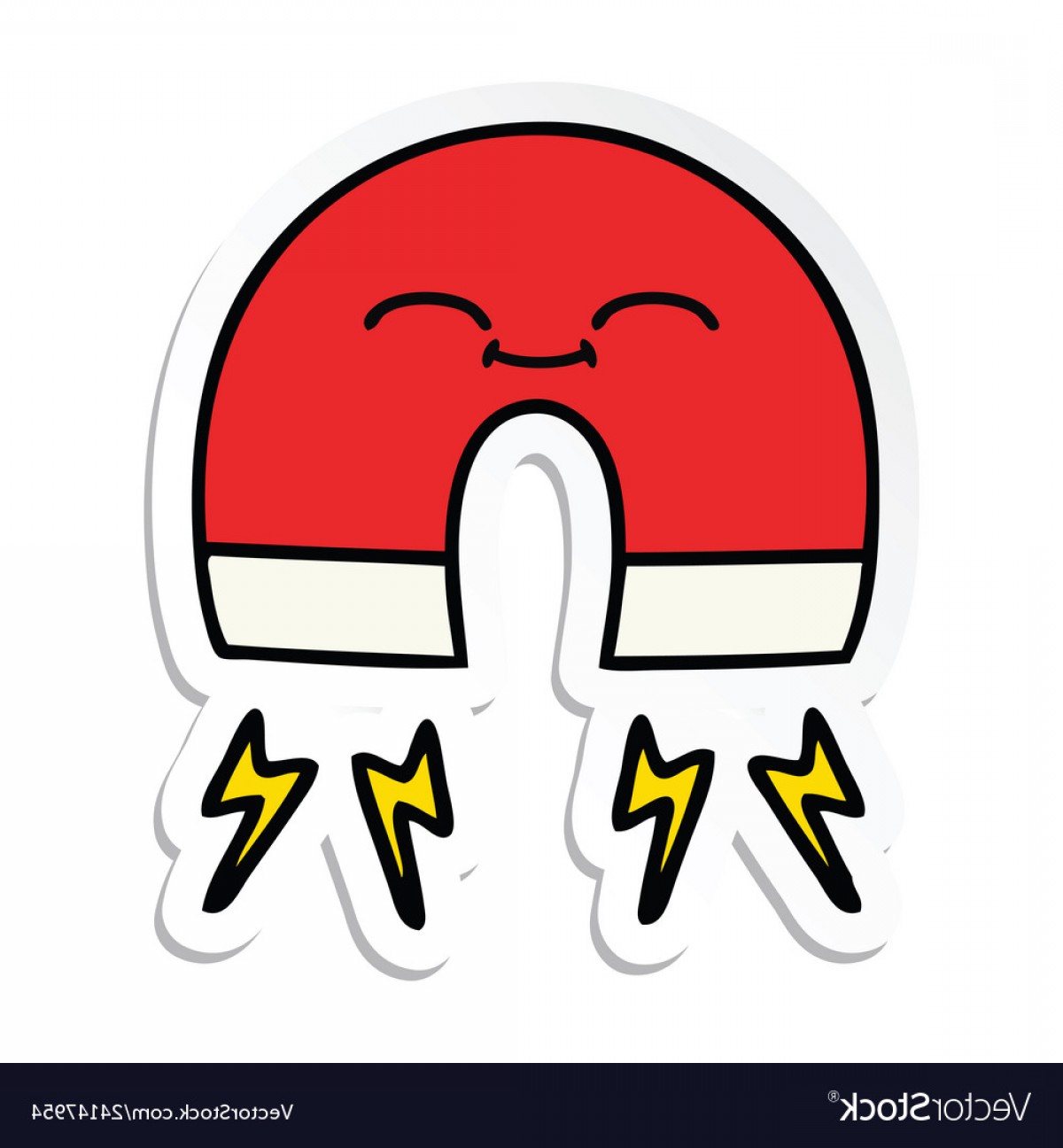 1200x1296 Sticker Of A Cute Cartoon Magnet Vector Hoodamathrun