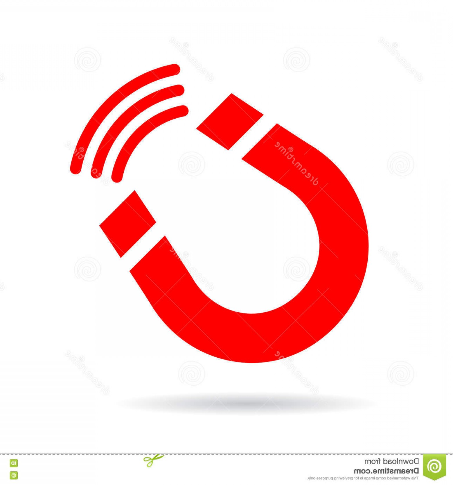 1560x1668 Stock Illustration Magnet Vector Sign Isolated White Background