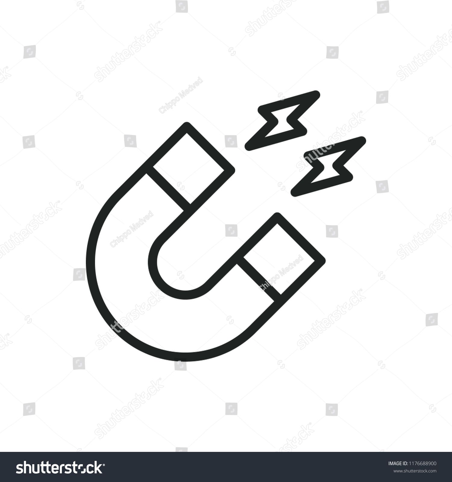 1500x1600 Magnet Vector Icon Magnet Vector Icon Logo Template Vector