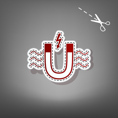 450x450 Magnet With Magnetic Force Indication Vector Red Icon