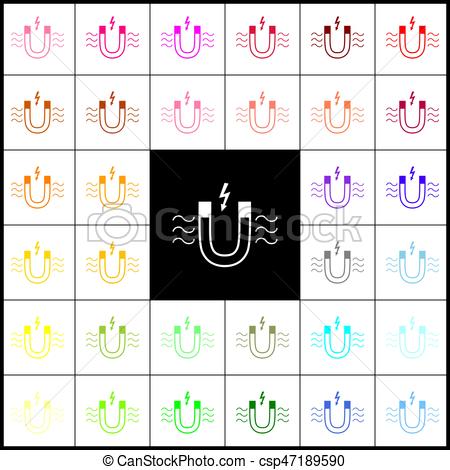 450x470 Magnet With Magnetic Force Indication Vector Felt Pen