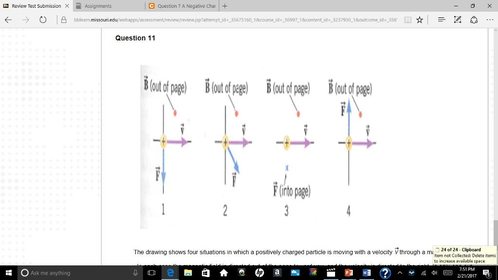 1024x576 Solved A Negative Charge With A Velocity Vector V Enters