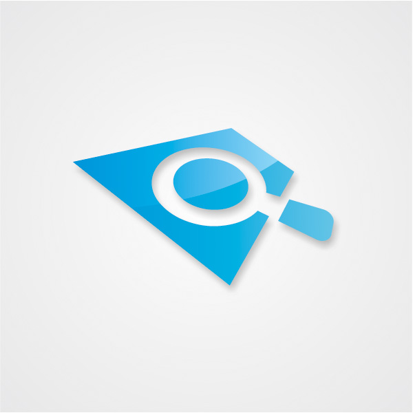 600x600 Blue Search Magnifier Vector Icon