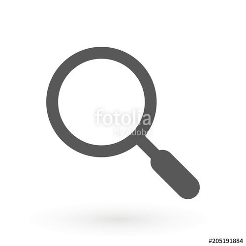 500x500 Magnifier Vector Icon Magnifying Glass Or Search Icon, Flat