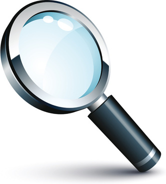 332x368 Magnifier Free Vector Download