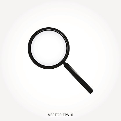 416x416 Web Icon Magnifier, Vector Illustration, The Search Icon Premium