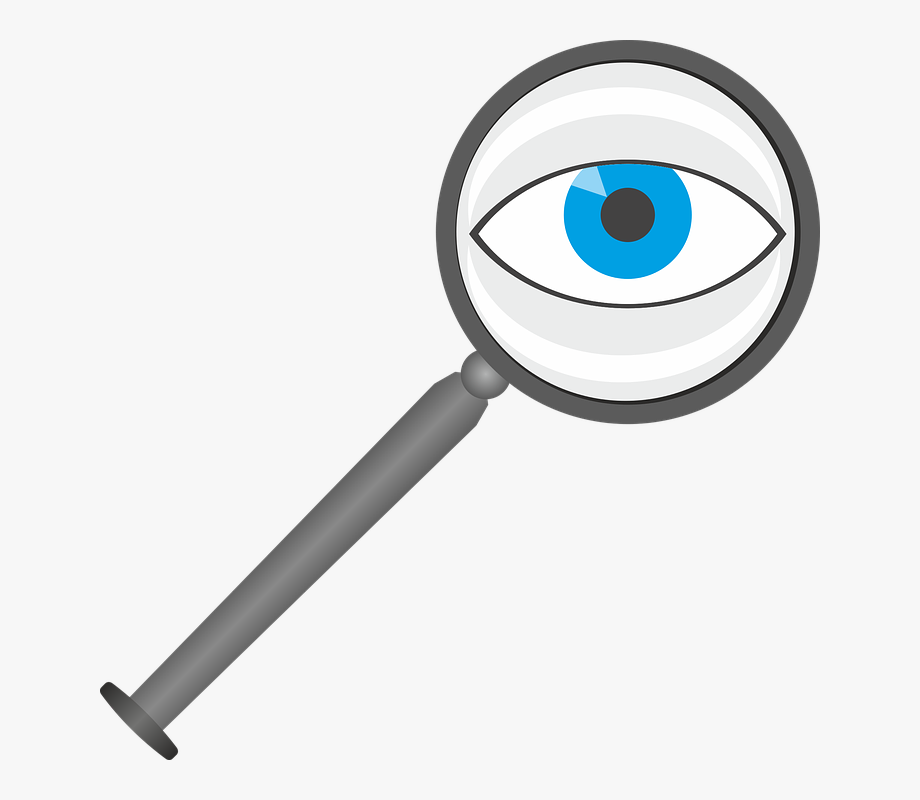 920x800 Magnifying Glass Eye Lens Free Vector Graphic