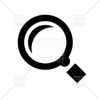 400x400 Magnifier Glass Icon Vector Image Of Signs, Symbols, Maps