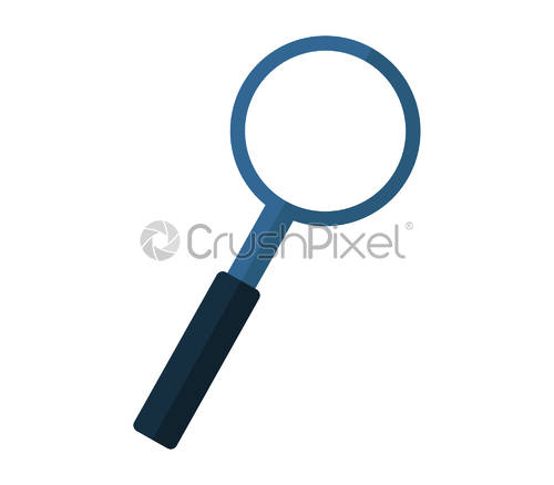 500x438 Magnifying Glass Icon, Stock Vector Crushpixel
