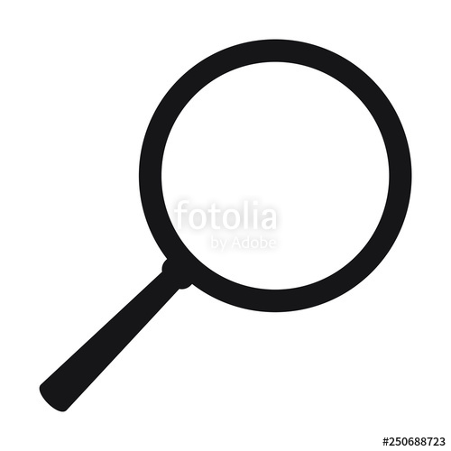 500x500 Search Icon Magnifying Glass Icon, Vector Magnifier Or Loupe Sign