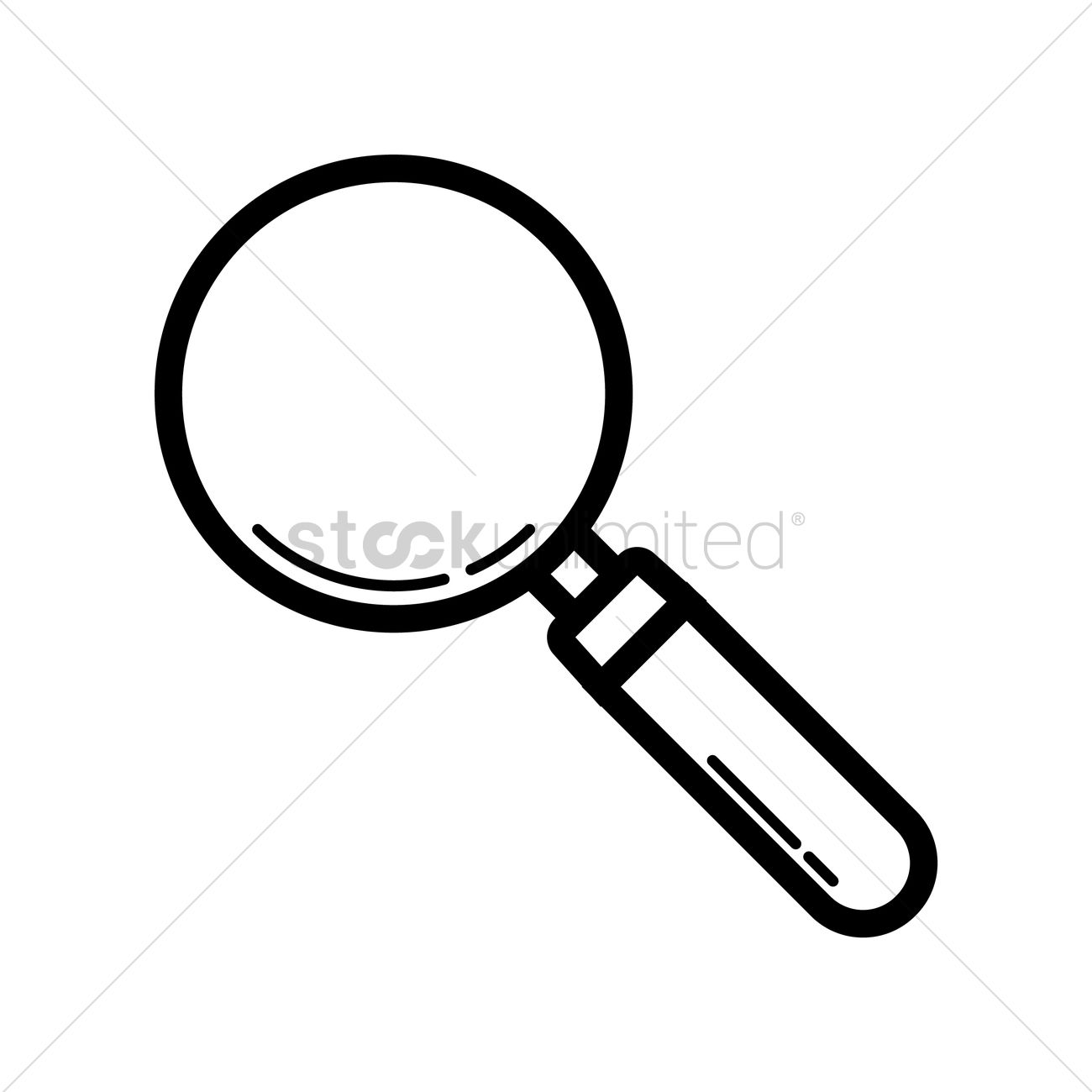 1300x1300 Magnifying Glass Vector Image