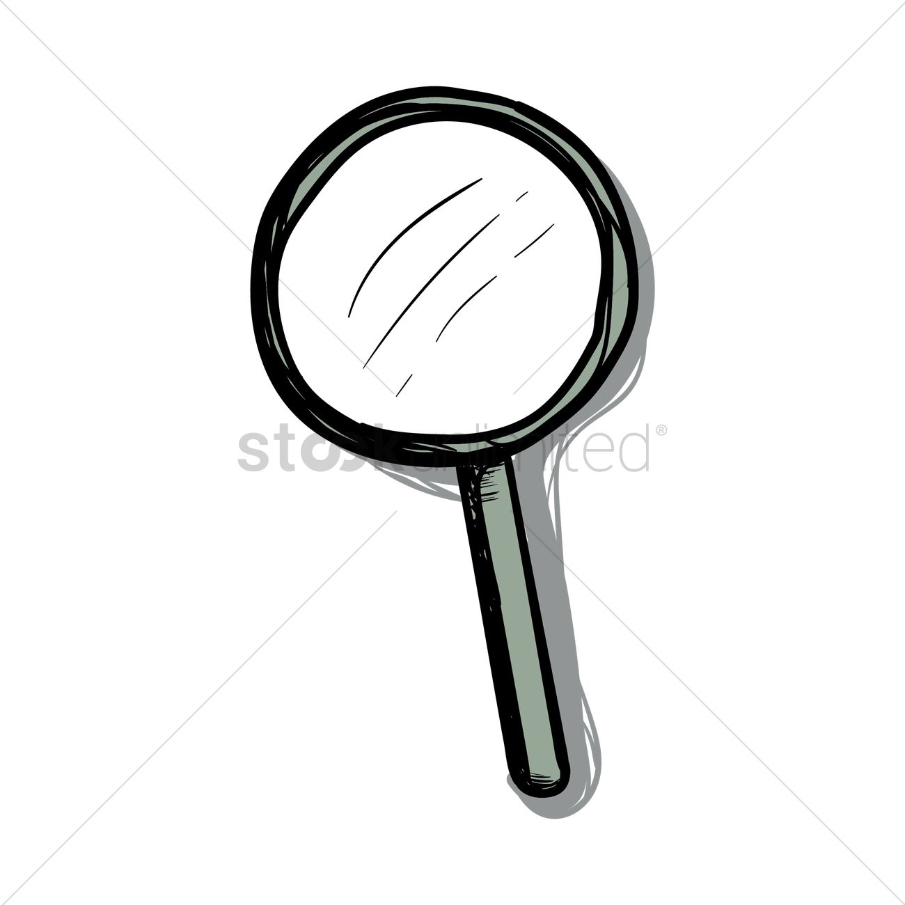 1300x1300 Magnifying Glass Vector Image