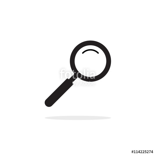 500x500 Magnifying Glass Vector Icon, Magnifier Zoom, Magnify Icon
