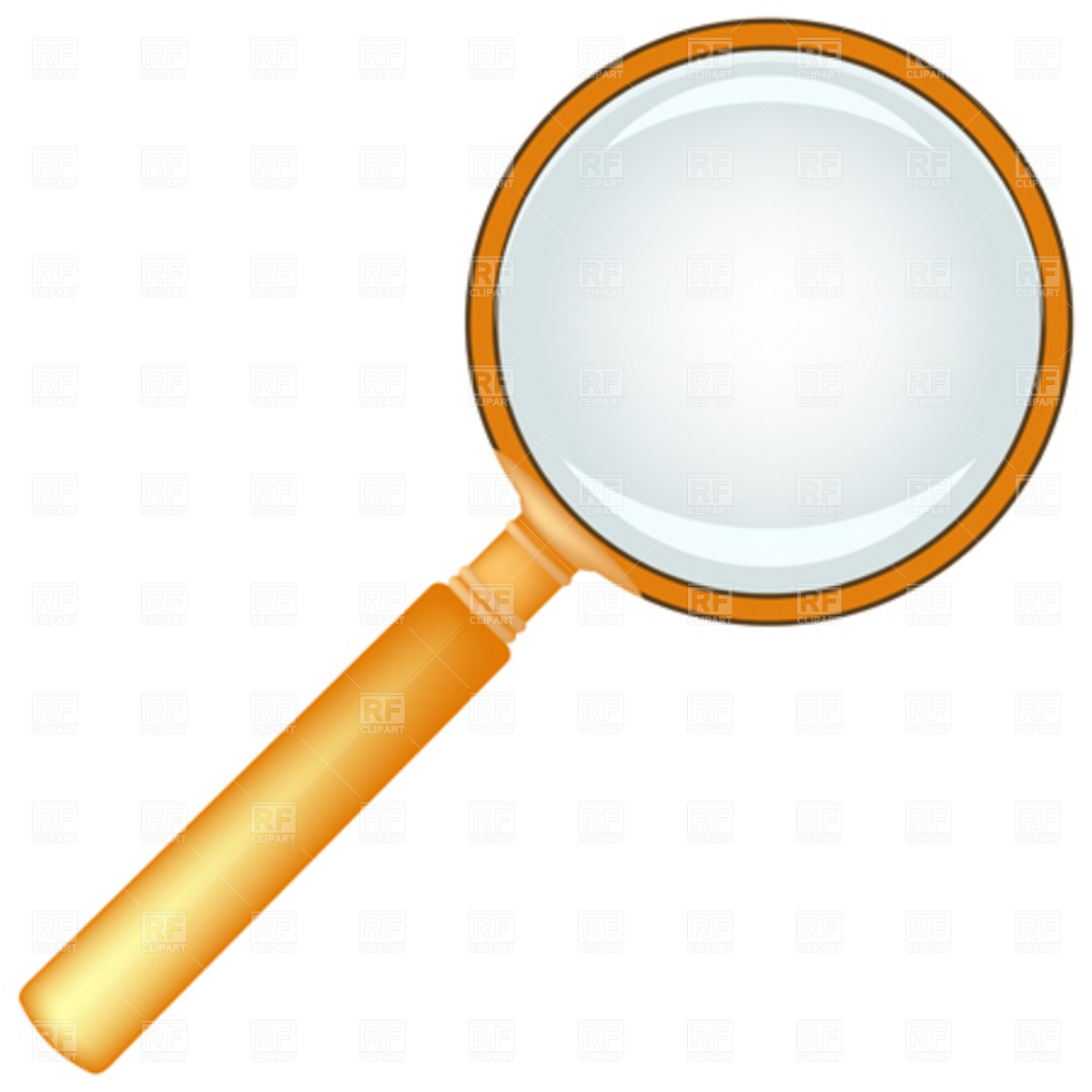 1200x1200 Setective's Wooden Magnifying Glass Vector Image Of Objects