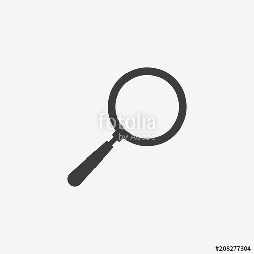 500x500 Magnifying Glass Vector Icon Stock Image And Royalty Free Vector