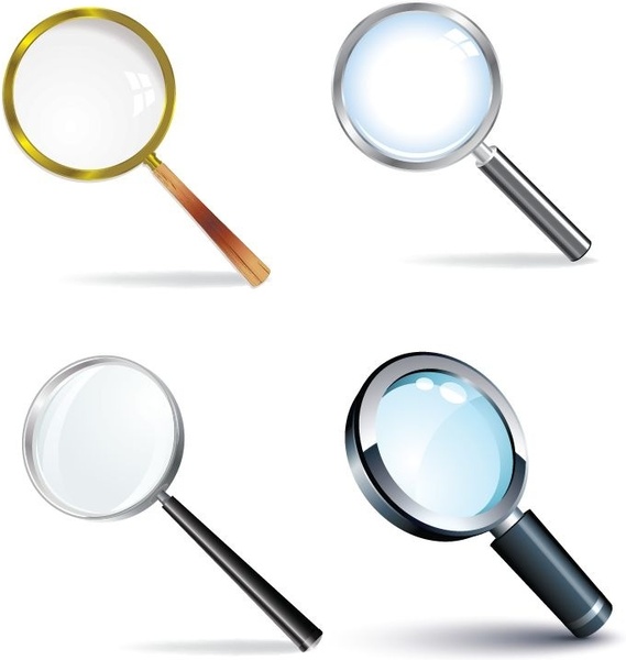 569x600 Magnifying Glass Vector Set Free Vector In Encapsulated Postscript