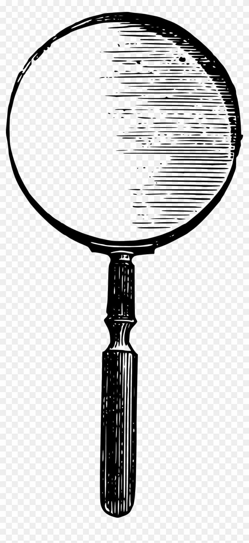 840x1828 Vintage Magnifying Glass Vector Clip Art
