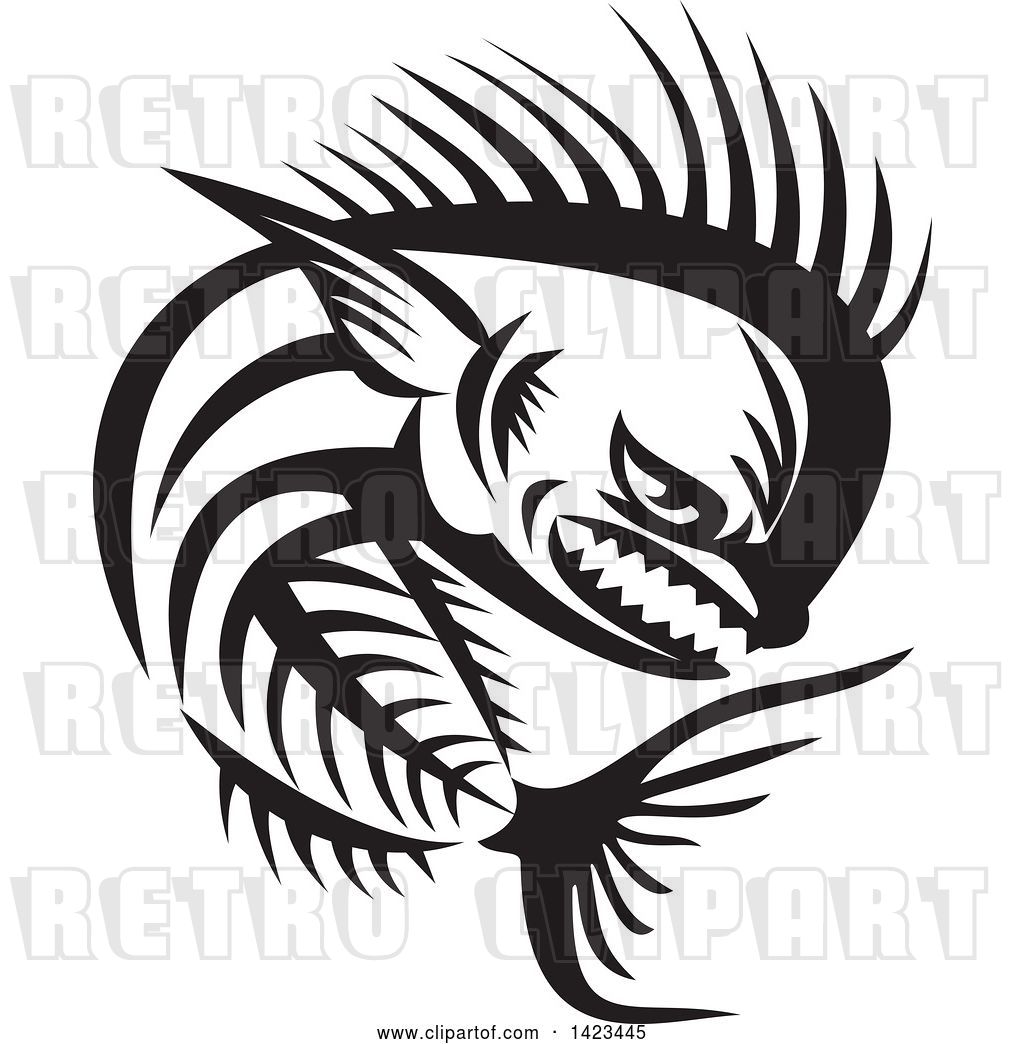 1024x1044 Vector Clip Art Of Retro Tough Mahi Mahi Dorado Dolphin Fish