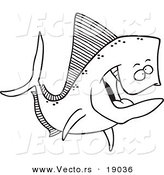 Vector Of A Cartoon Mahi Mahi Fish 164x175 Vector Of A Cartoon Mahi Mahi Fish