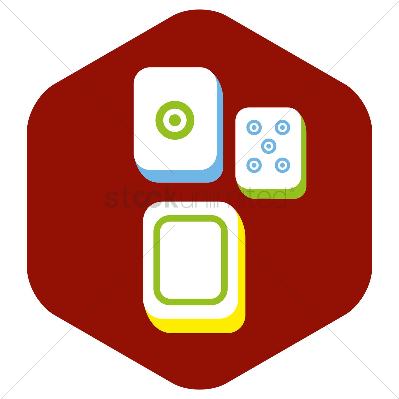 1300x1300 Free Mahjong Tiles Vector Image