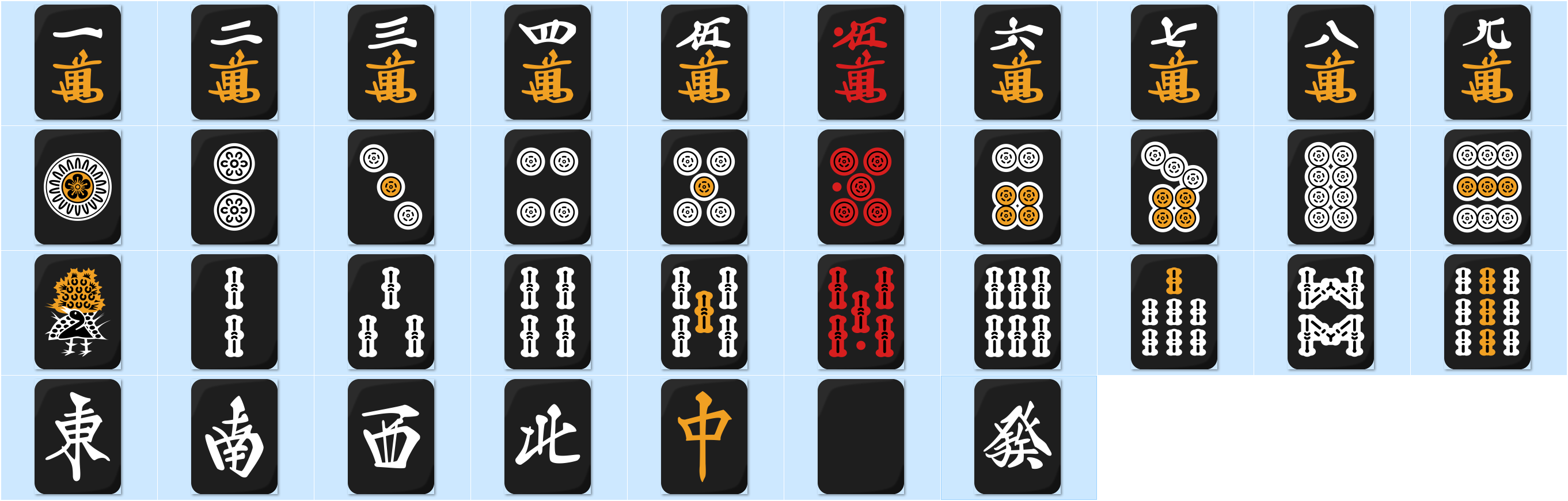 Mahjong Tiles Vector at Vectorified.com | Collection of Mahjong Tiles