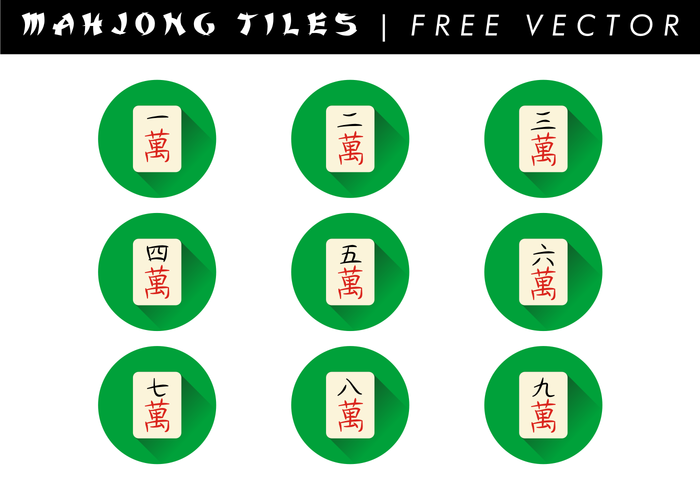 700x490 Mahjong Tiles Free Vector