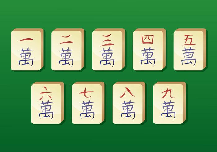 700x490 Mahjong Vector Icons