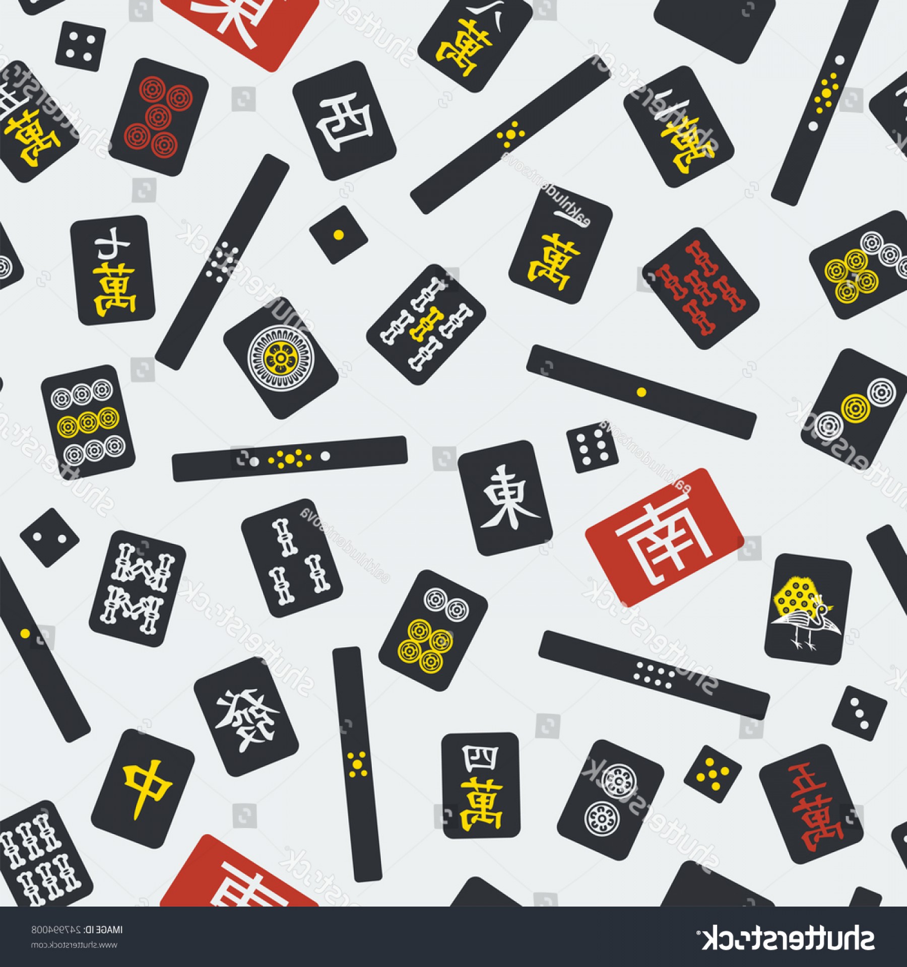 1800x1920 Seamless Pattern Mahjong Majiang Tiles Savoyuptown