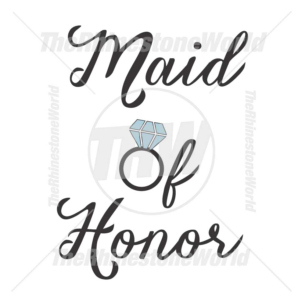 1000x1000 Maid Of Honor Vector Design