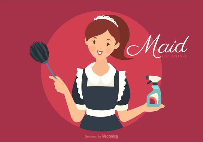 700x490 Vector Retro French Maid