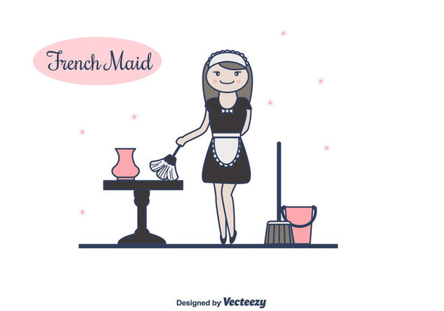 632x443 French Maid Vector Free Vector Download Cannypic