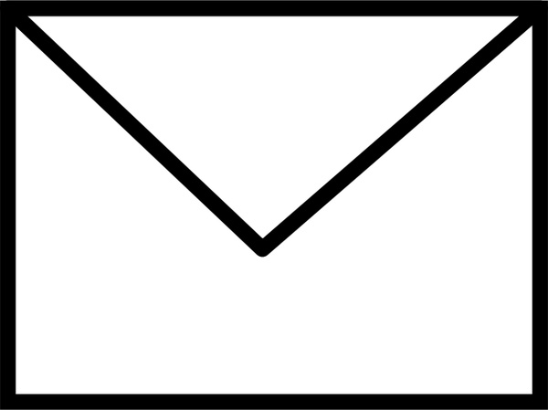 600x449 Envelope Closed Bampw Free Vector In Open Office Drawing