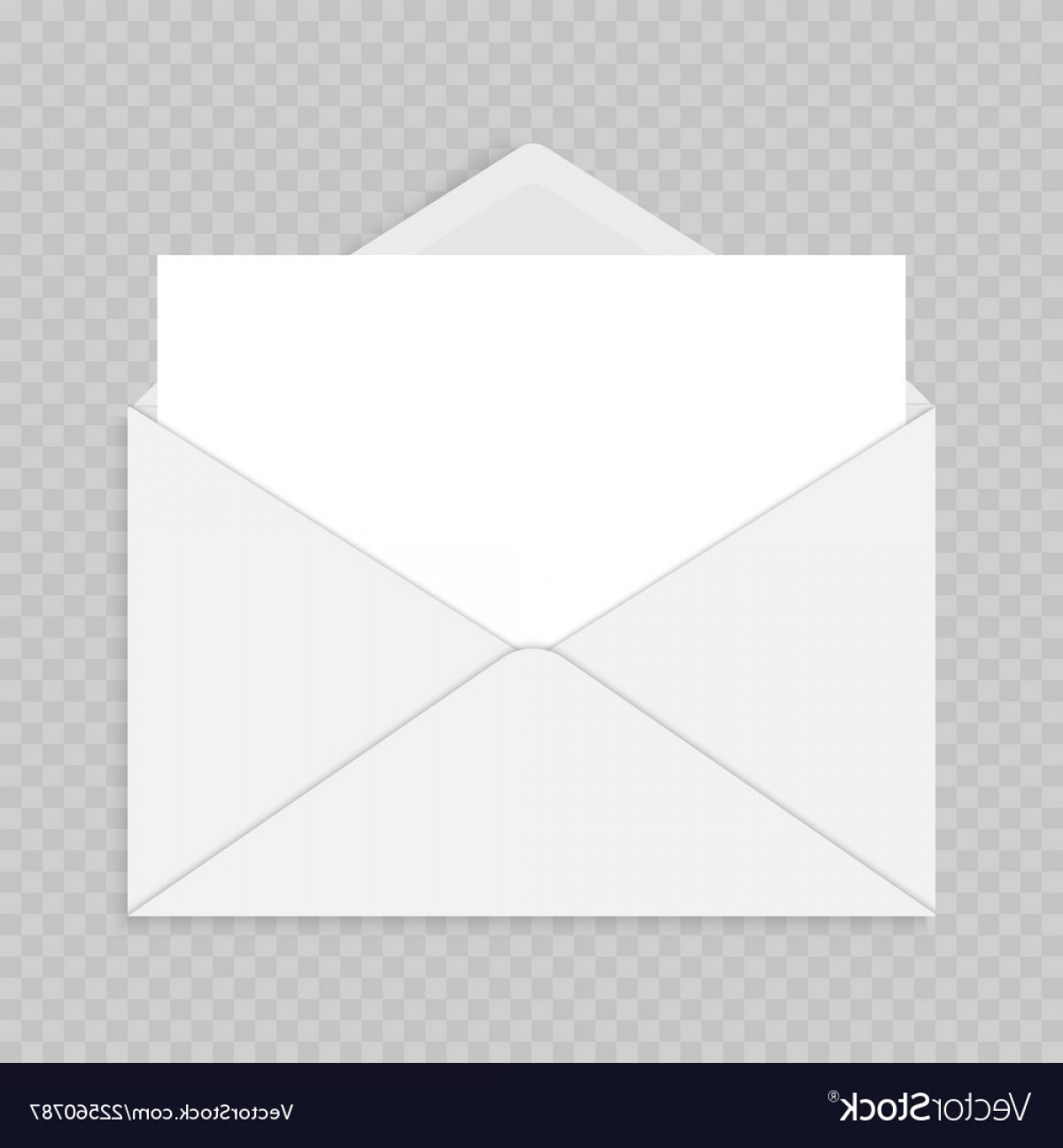 1200x1296 Mail Envelope Template Over Transparent Vector Handandbeak