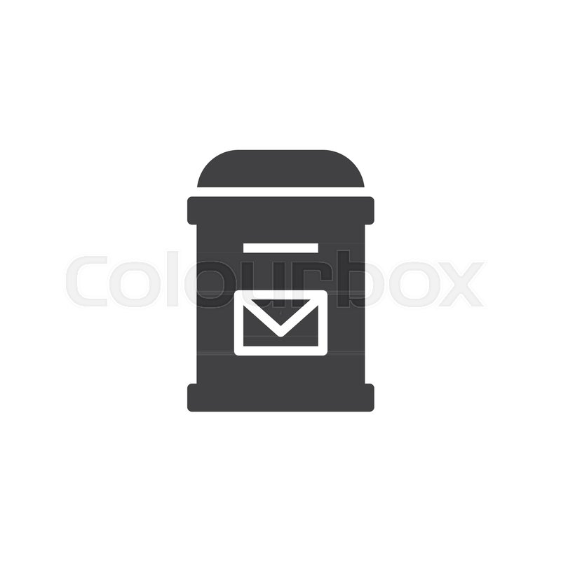 800x800 Mail Box With Envelope Vector Icon Stock Vector Colourbox