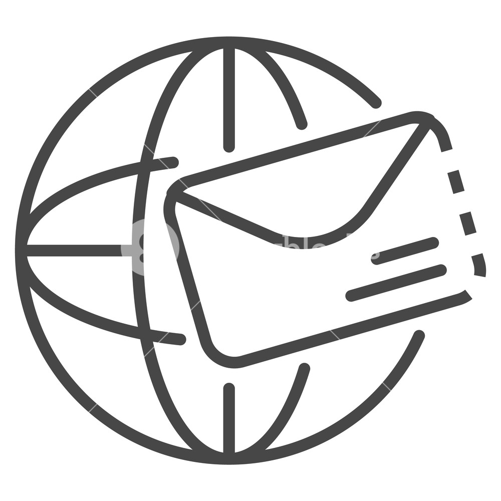 Global Mail Icon Outline Global Mail Vector Icon For Web Design 1000x1000 Global Mail Icon Outline Global Mail Vector Icon For Web Design