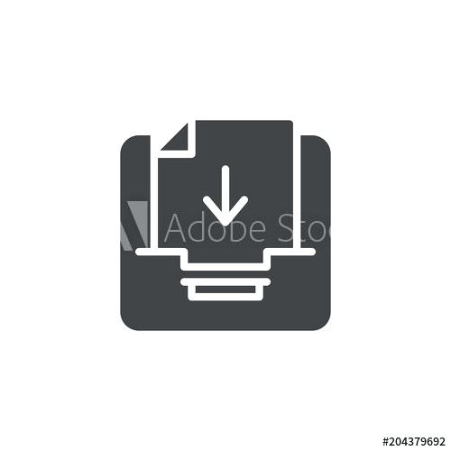 500x500 Mail Box Tray Ricoh Mailbox Inbox Letter Vector Icon Filled Flat
