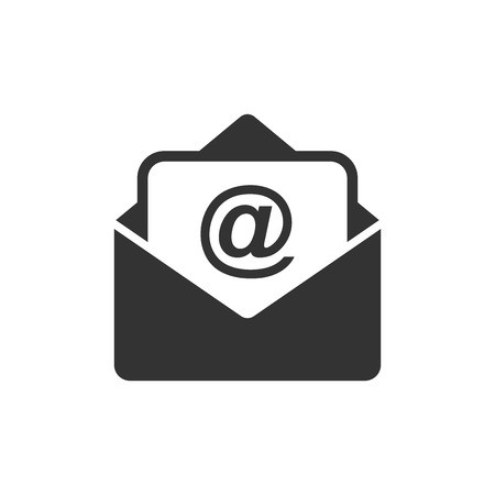 450x450 Mail Envelope Icon In Flat Style Email Message Vector