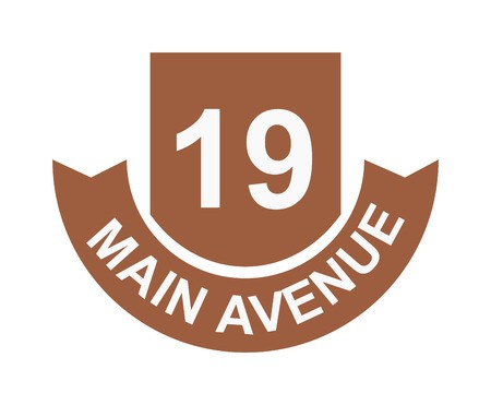 450x371 House Number Main Street And Vector Street Sign Frame, House