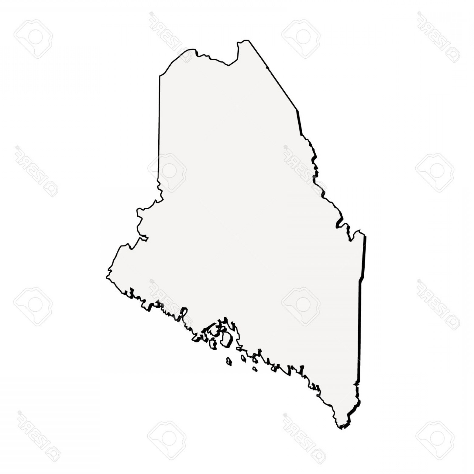 Photostock Vector Vector Maine State D Outline Map Geekchicpro 1560x1560 Photostock Vector Vector Maine State D Outline Map Geekchicpro