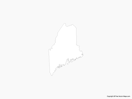 Vector Maps Of Maine Free Vector Maps 460x345 Vector Maps Of Maine Free Vector Maps