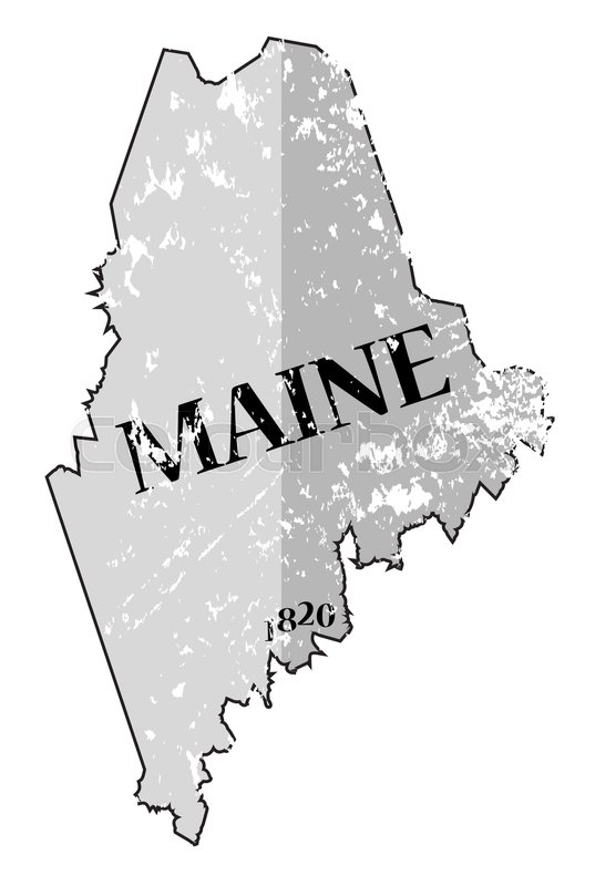 Maine State Outline Vector at Vectorified.com | Collection of Maine ...